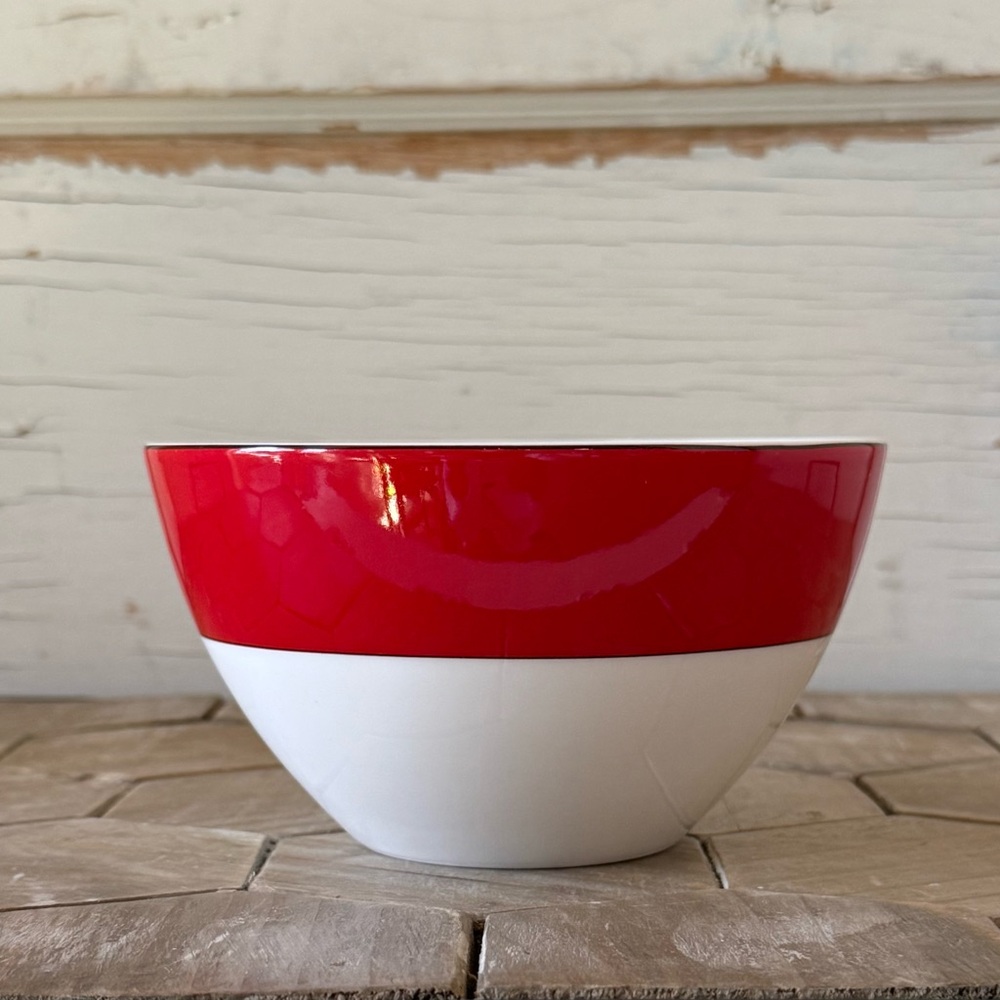 Kate Spade New York, Rutherford Circle Red by Lenox, Set of 4,Cereal/Soup Bowls - Picture 4 of 12